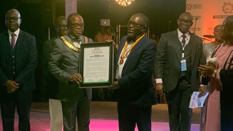 Pharmaceutical Society of Ghana honours former GM of Agogo Presby Hospital as a Fellow